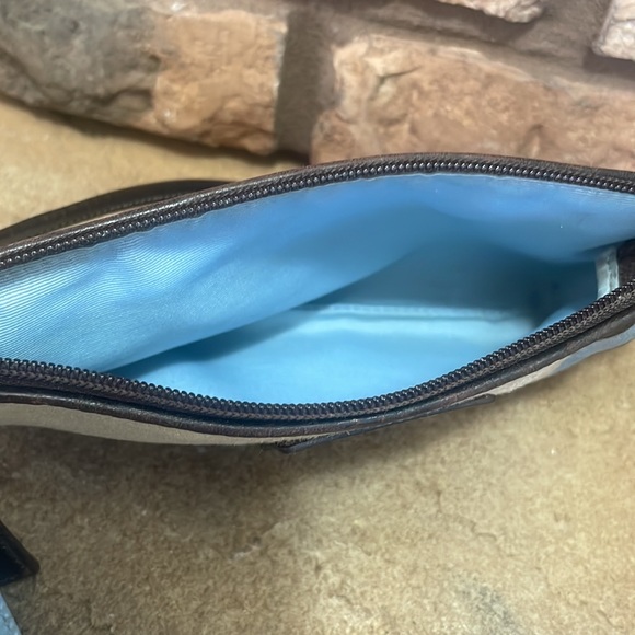 COACH Scarf Print Mini Pouch with Strap - Picture 5 of 8